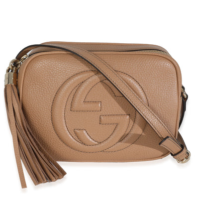 Camelia Pebbled Calfskin Small Soho Disco Bag