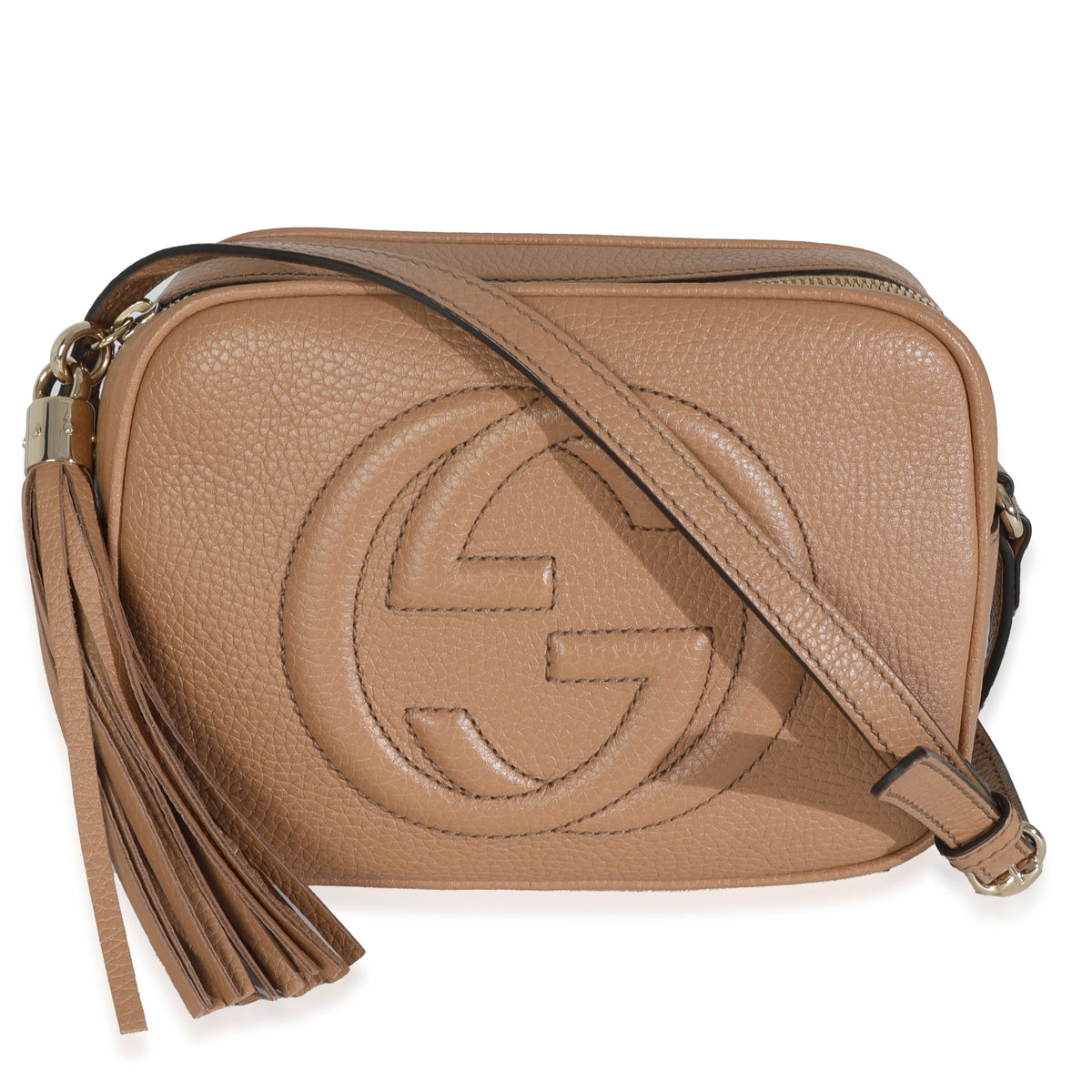 Camelia Pebbled Calfskin Small Soho Disco Bag