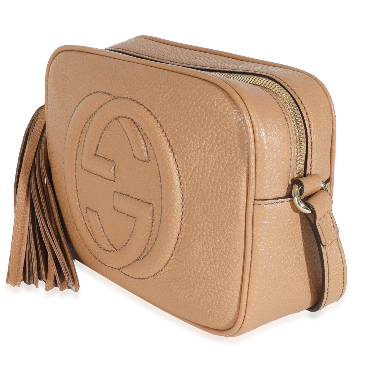 Camelia Pebbled Calfskin Small Soho Disco Bag