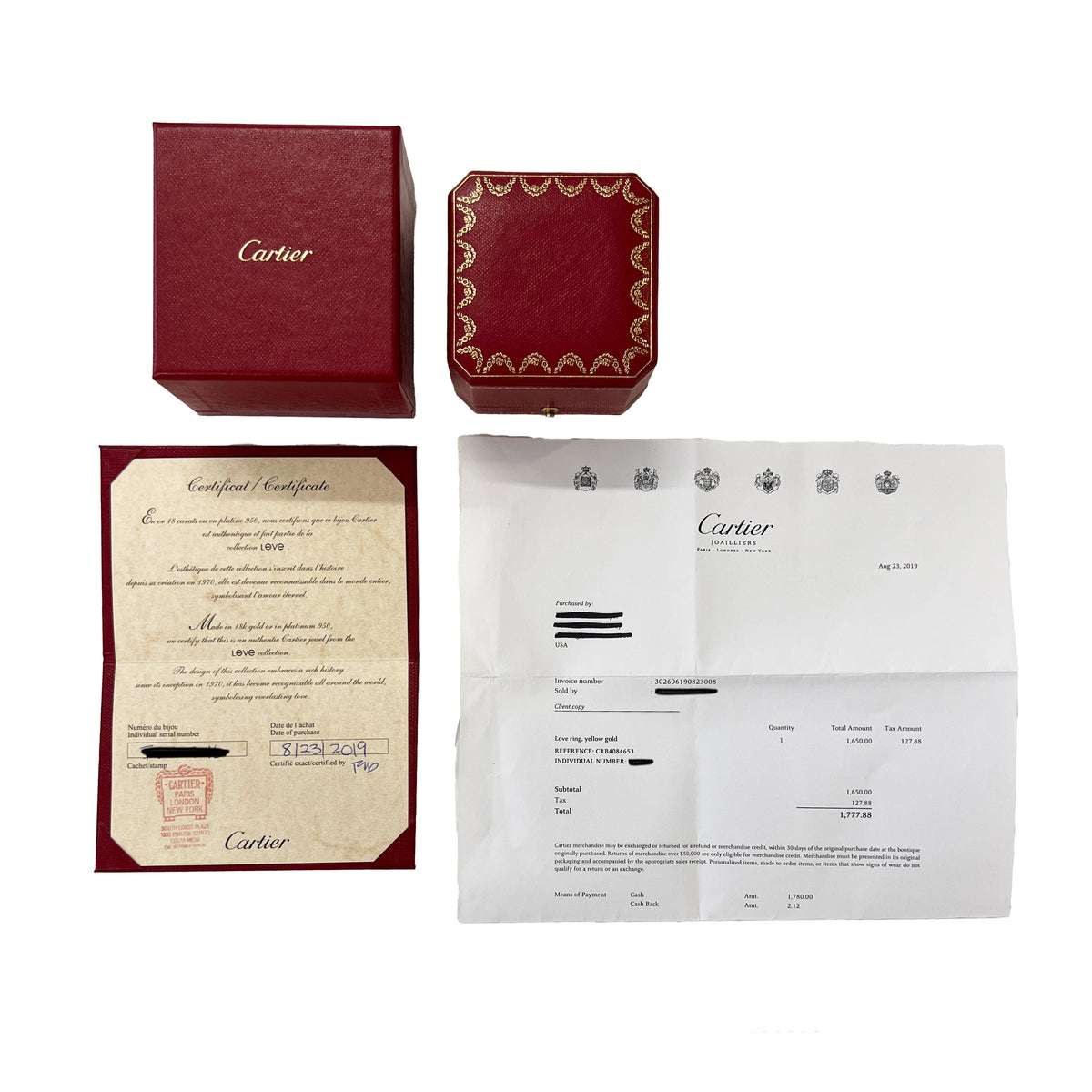 Yellow Gold  Love Ring