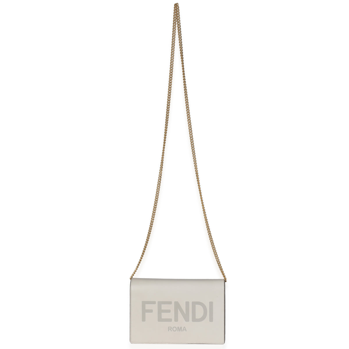 Vitello King Tamponato Logo Embossed Medium Wallet On Chain