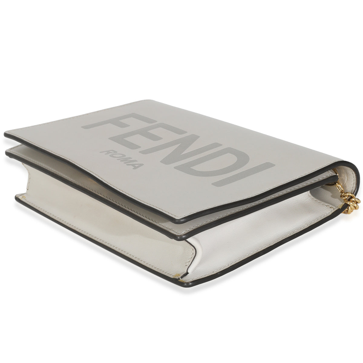 Vitello King Tamponato Logo Embossed Medium Wallet On Chain