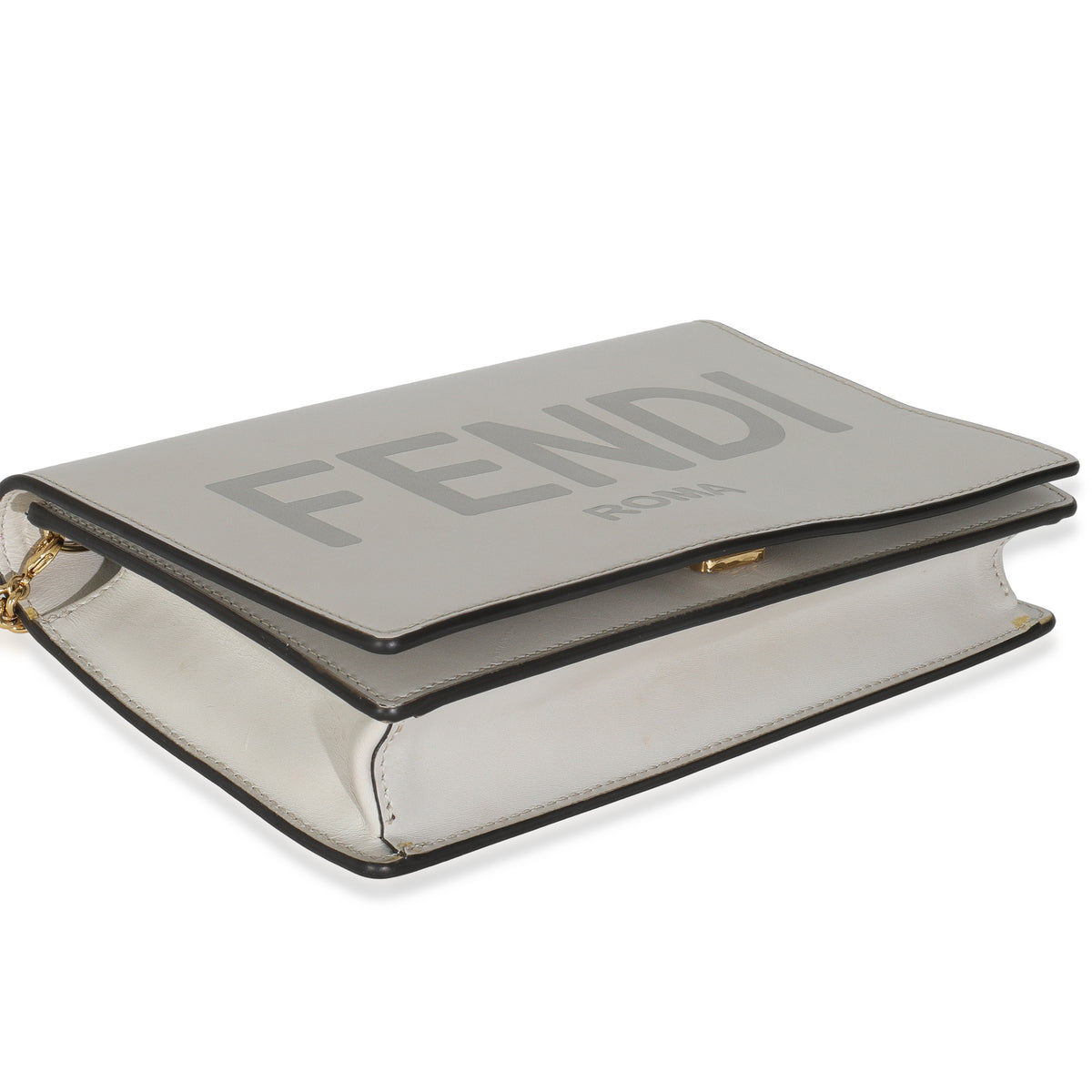 Vitello King Tamponato Logo Embossed Medium Wallet On Chain