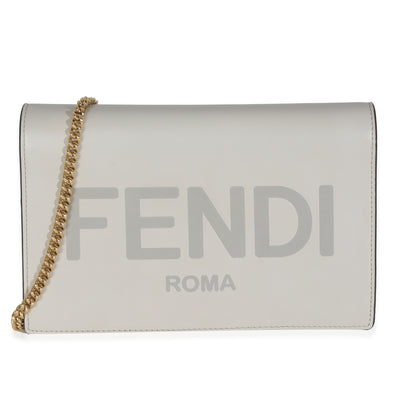 Vitello King Tamponato Logo Embossed Medium Wallet On Chain