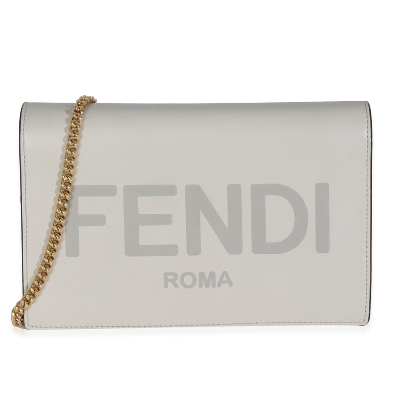 Vitello King Tamponato Logo Embossed Medium Wallet On Chain