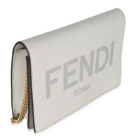 Vitello King Tamponato Logo Embossed Medium Wallet On Chain