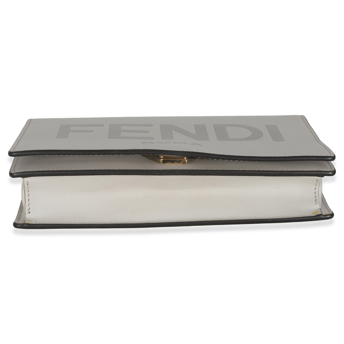 Vitello King Tamponato Logo Embossed Medium Wallet On Chain