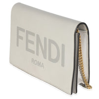 Vitello King Tamponato Logo Embossed Medium Wallet On Chain