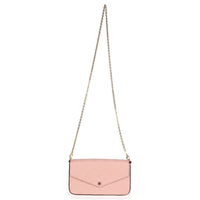 Rose Poudre Monogram Empreinte Felicie Pochette