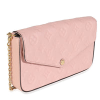 Rose Poudre Monogram Empreinte Felicie Pochette