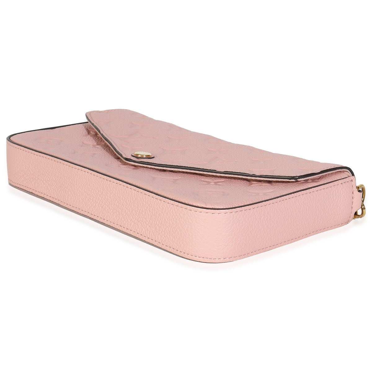 Rose Poudre Monogram Empreinte Felicie Pochette