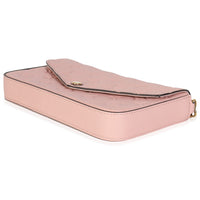 Rose Poudre Monogram Empreinte Felicie Pochette