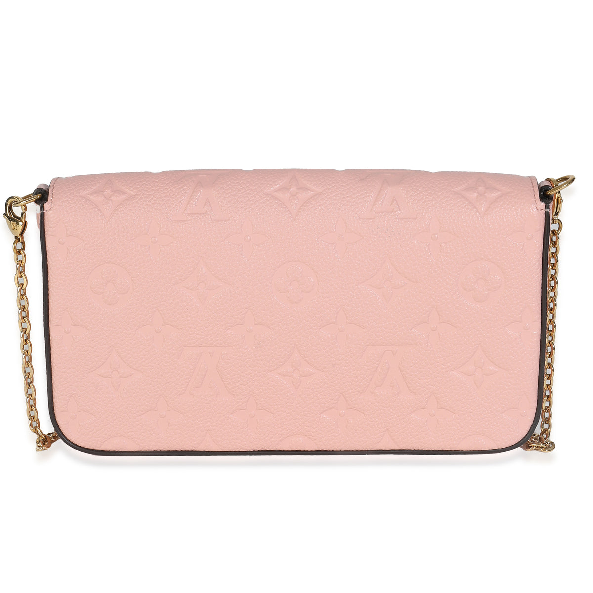 Rose Poudre Monogram Empreinte Felicie Pochette