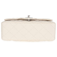 18C Beige Quilted Caviar Mini Rectangular Flap Bag