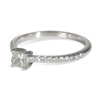 0.39 ct Princess Diamond Novo Engagement Ring