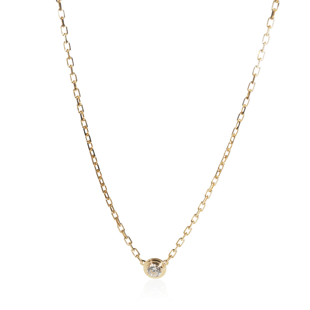 Yellow Gold Diamond Damour Necklace