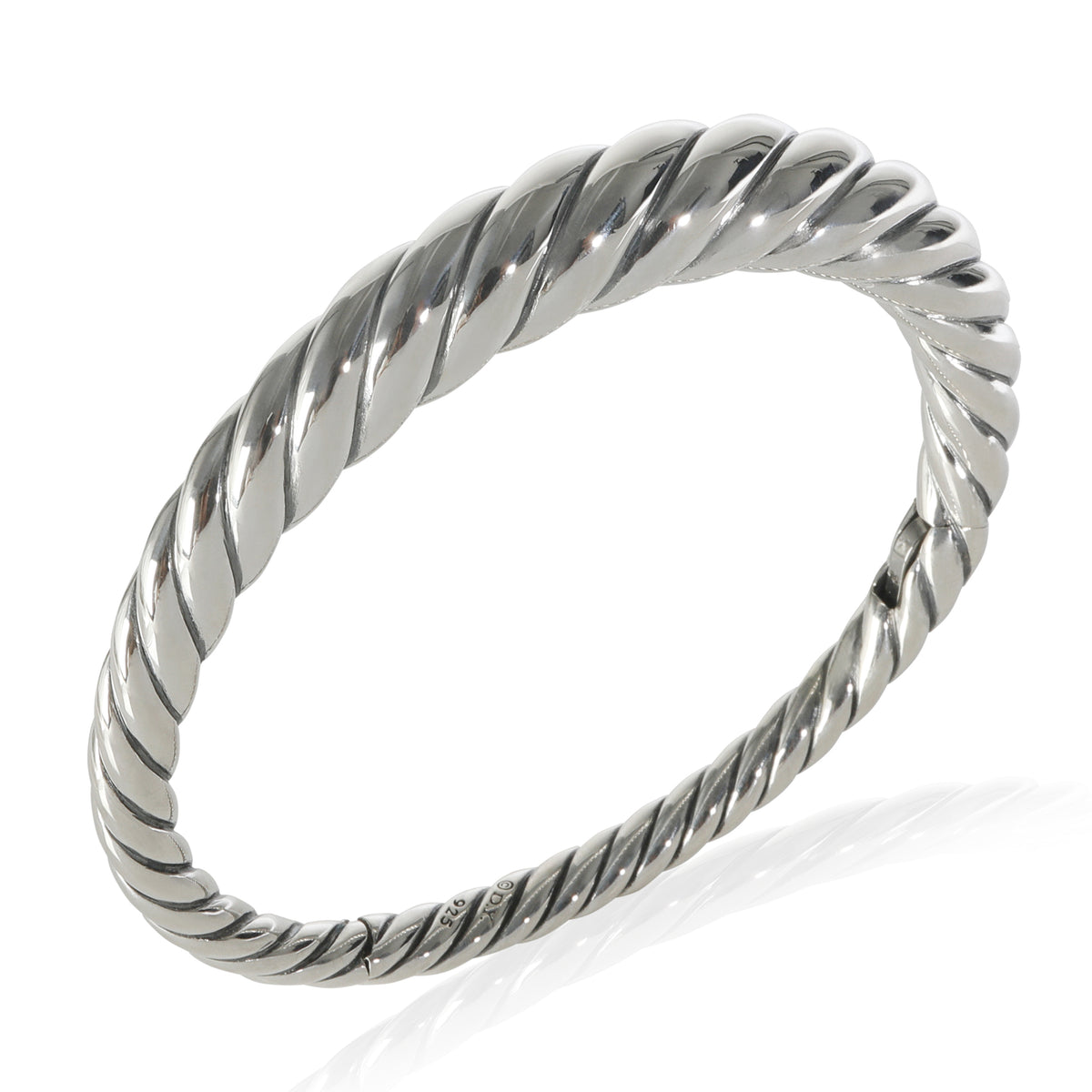 Sterling Silver  Pure Form Cable Bracelet