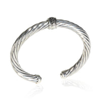 Sterling Silver Diamond Single Station Cable Classic Bracelet