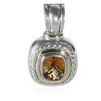 Yellow Gold & Sterling Silver Citrine Albion Pendant