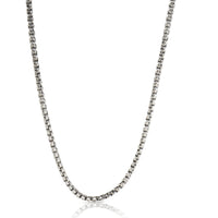 Sterling Silver  Slider Box Chain Necklace