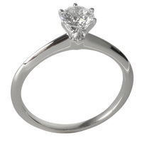 Tiffany & Co. 0.76 ct Round Brilliant Diamond Engagement Ring clasp