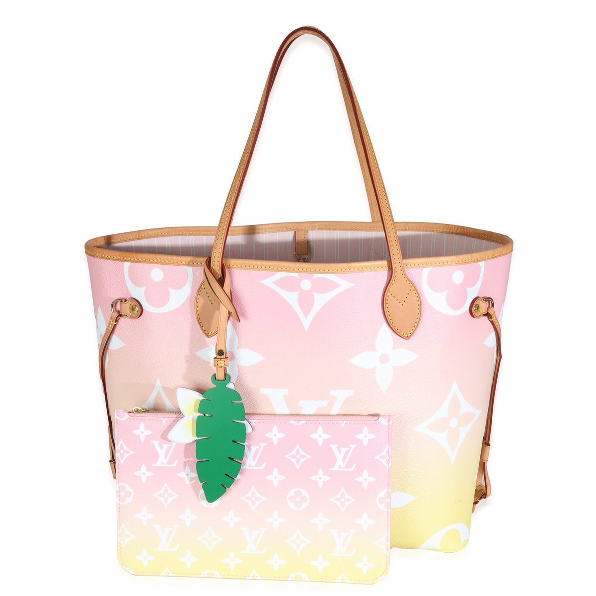 Light Pink Monogram Giant Canvas By The Pool Neverfull MM