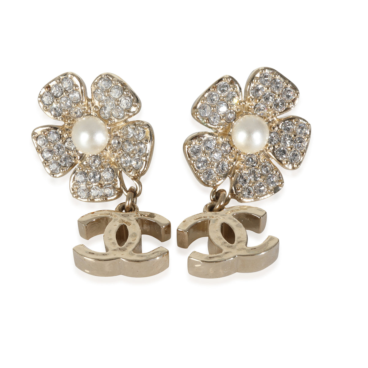 Gold-Plated  2023 Camelia Earrings