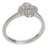 White Gold Diamond Sweet Alhambra Ring