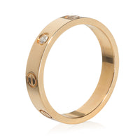 Yellow Gold Diamond Small Model Love Ring