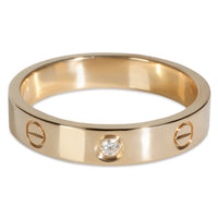 Yellow Gold Diamond Small Model Love Ring