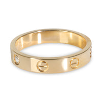 Yellow Gold Diamond Small Model Love Ring