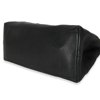 Black Pebbled Calfskin Medium Soho Chain Shoulder Bag