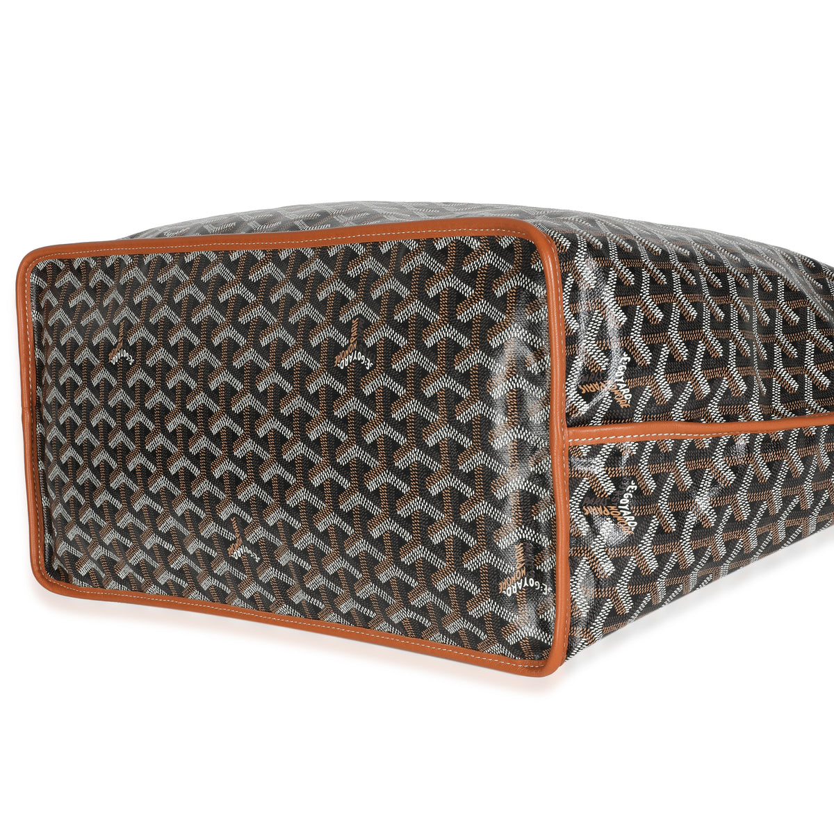 Gold Black Goyardine Canvas Anjou GM