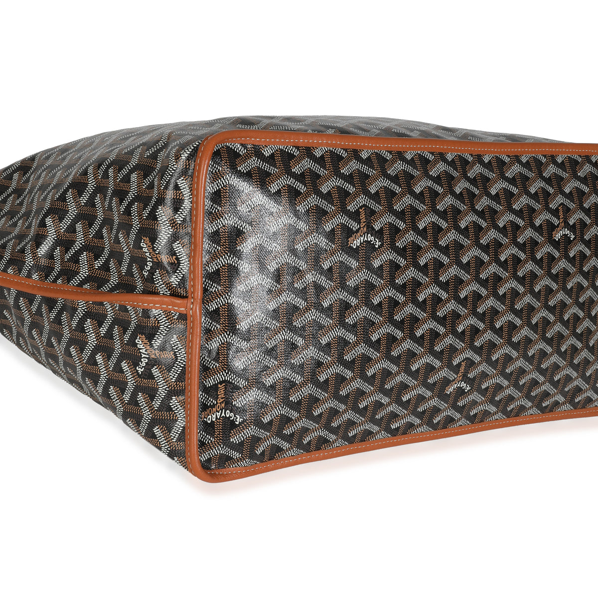 Gold Black Goyardine Canvas Anjou GM