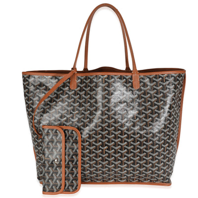 Gold Black Goyardine Canvas Anjou GM