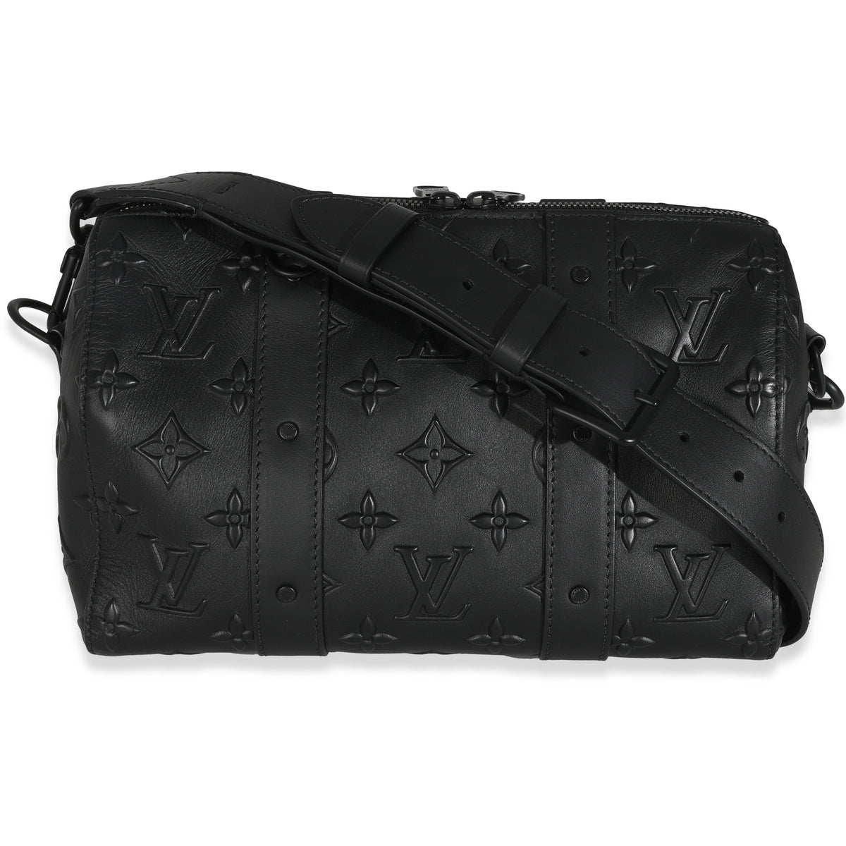 Black Monogram Seal City Keepall