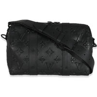 Black Monogram Seal City Keepall