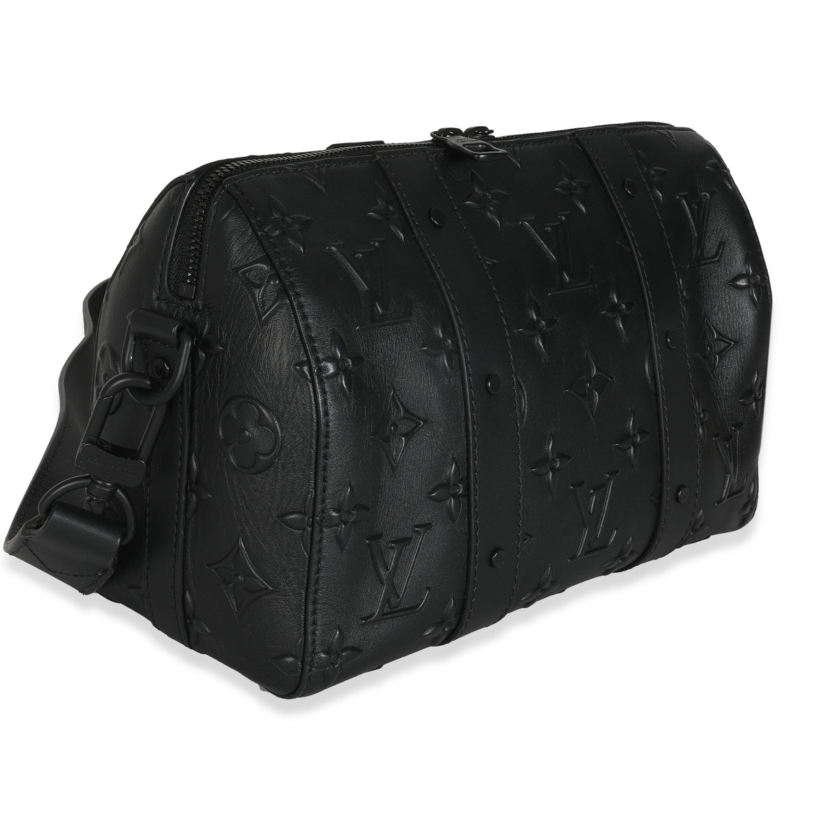 Black Monogram Seal City Keepall