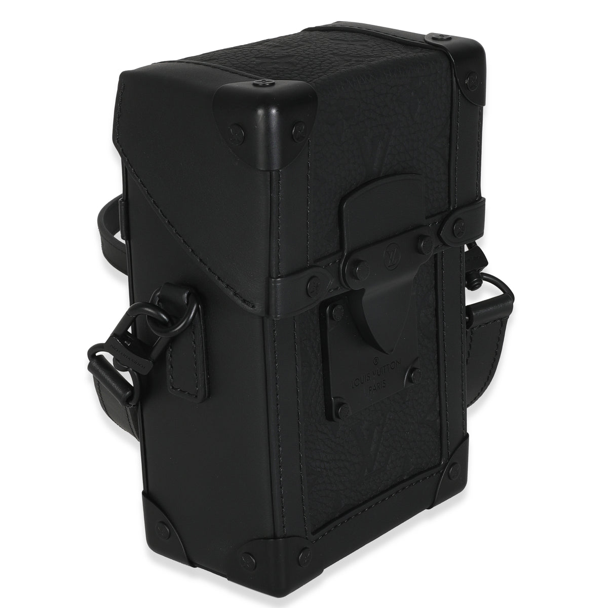 Black Taurillon Monogram Vertical Trunk Wearable Wallet