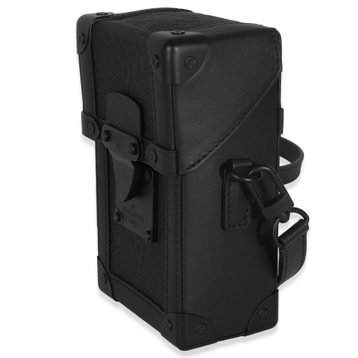 Black Taurillon Monogram Vertical Trunk Wearable Wallet