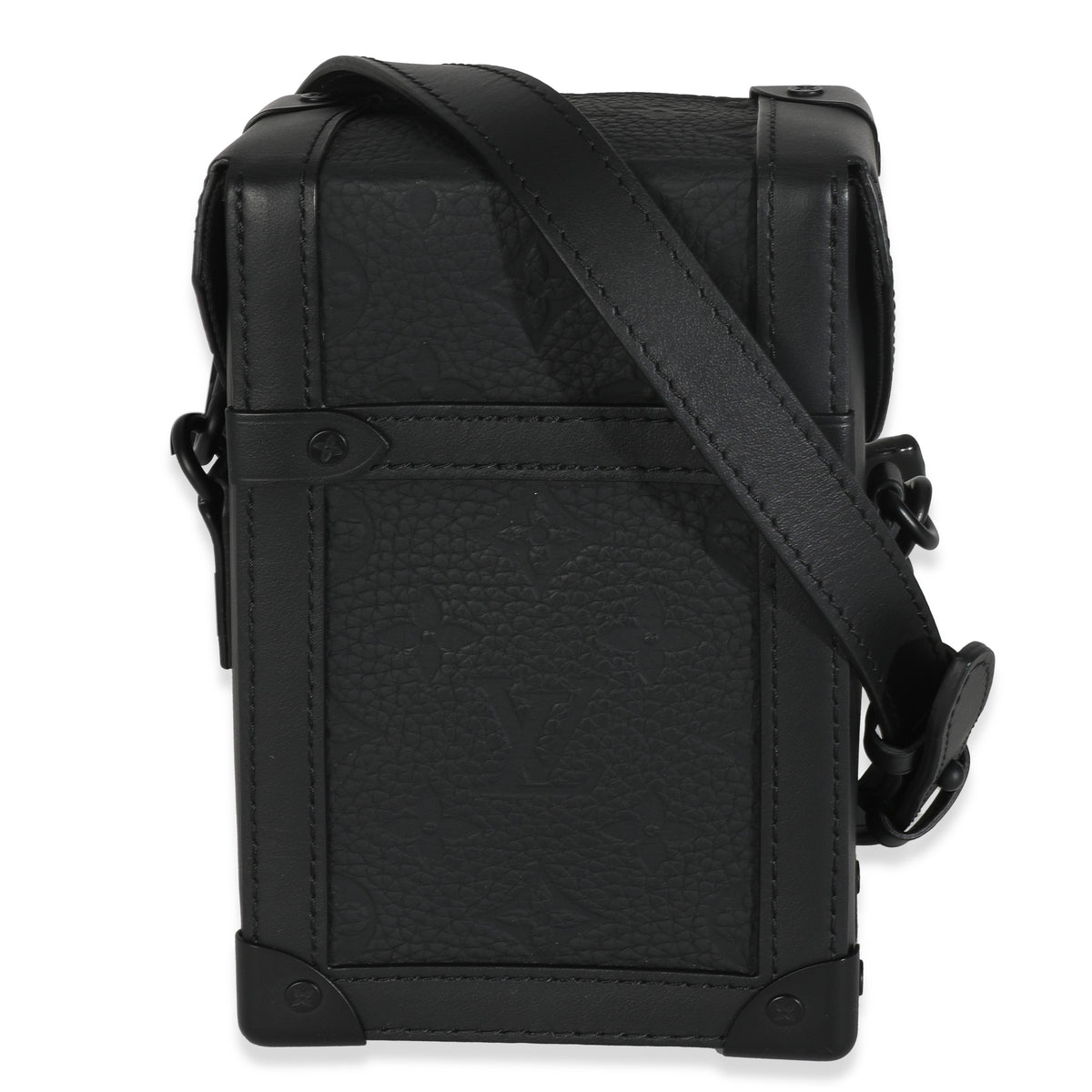 Black Taurillon Monogram Vertical Trunk Wearable Wallet