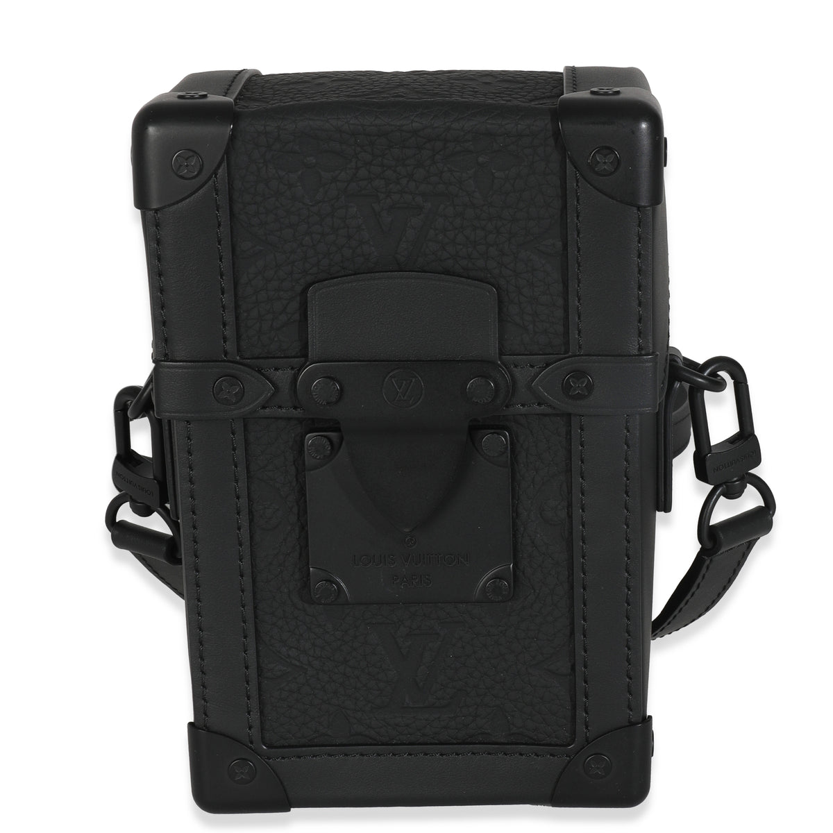 Black Taurillon Monogram Vertical Trunk Wearable Wallet