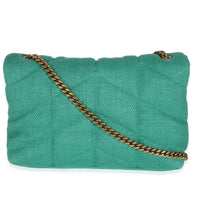 Basil Quilted Canvas Toy Loulou Puffer Chain Satchel