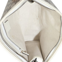 White Beige GG Supreme Monogram Web Ophidia GG Toiletry Case