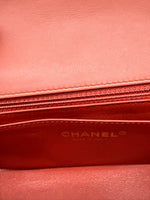 Chanel Coral Chevron Calfskin Mini Rectangular Flap Bag Handbag ad3