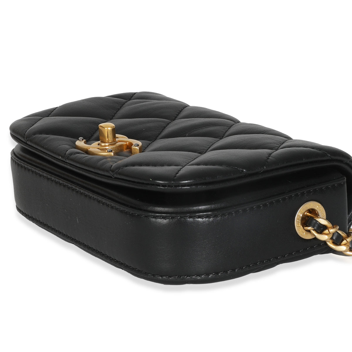 Black Quilted Lambskin Mini Fashion Therapy Bag