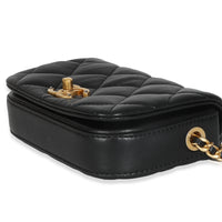 Black Quilted Lambskin Mini Fashion Therapy Bag