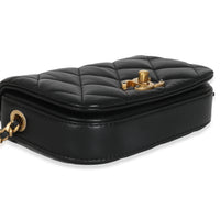 Black Quilted Lambskin Mini Fashion Therapy Bag