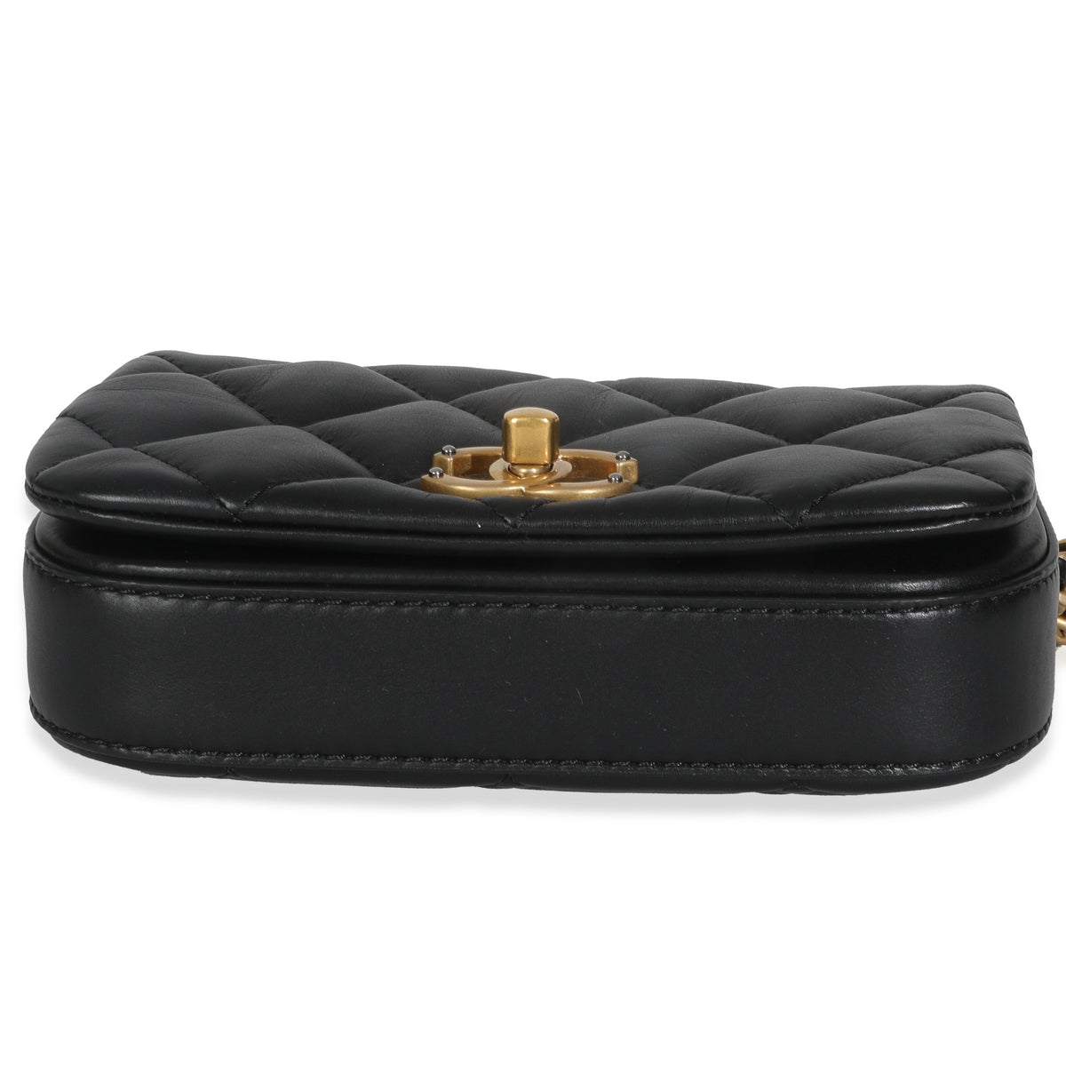 Black Quilted Lambskin Mini Fashion Therapy Bag