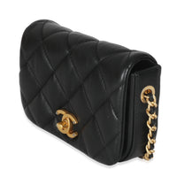 Black Quilted Lambskin Mini Fashion Therapy Bag